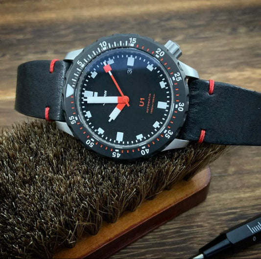 Elevate Sinn U1 with a Premium Handmade Leather Strap by Cozy Handmade