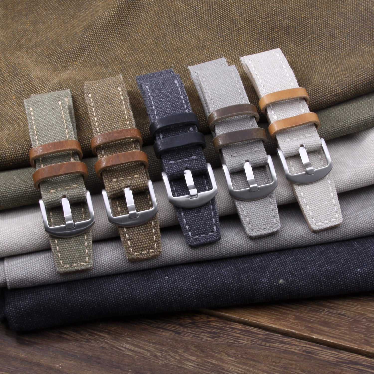 Our canvas watch straps are made with high-quality materials, making them the perfect choice for a variety of watches