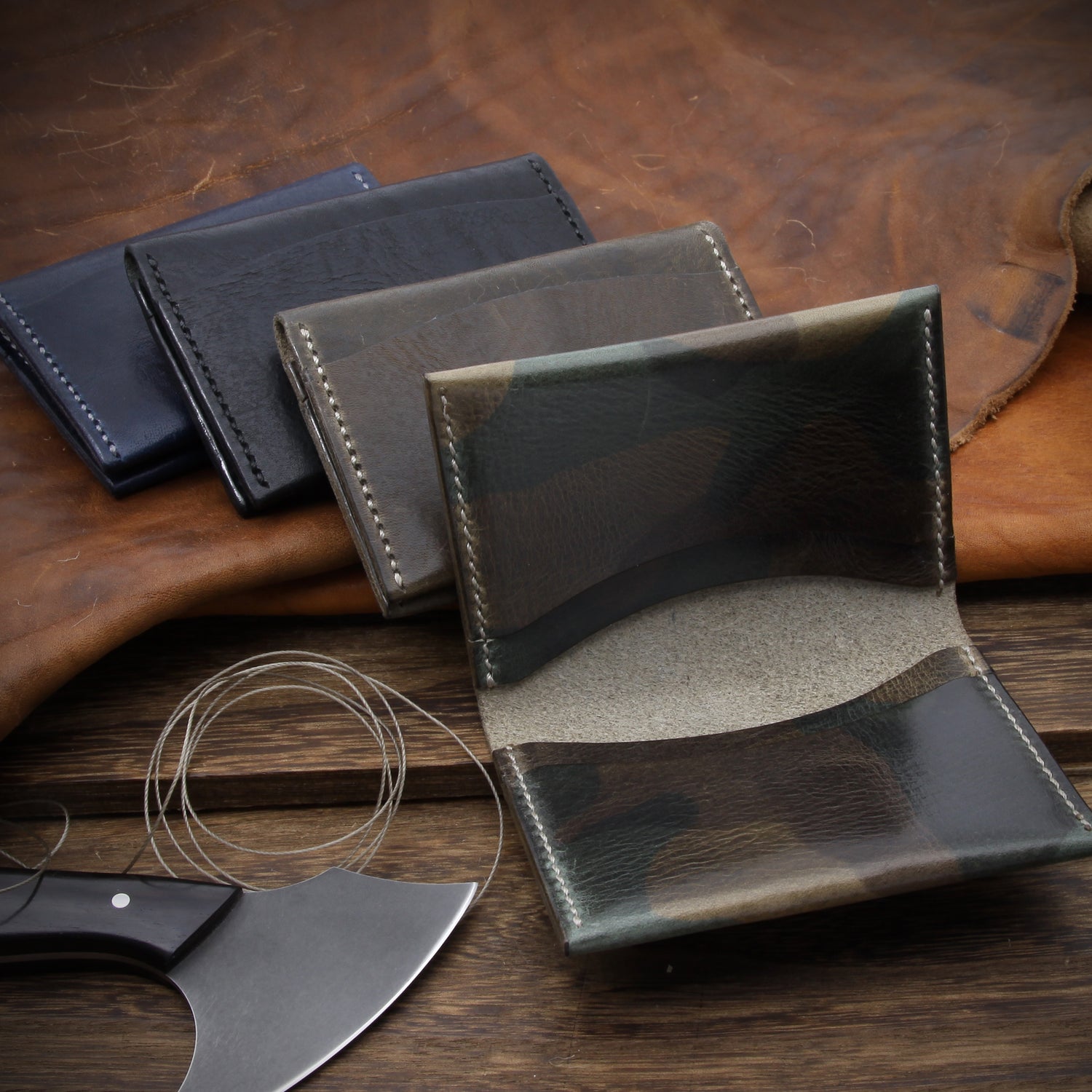 Card Holder Wallets | Italian Veg Tanned Leather | Minimalist | Cozy Handmade