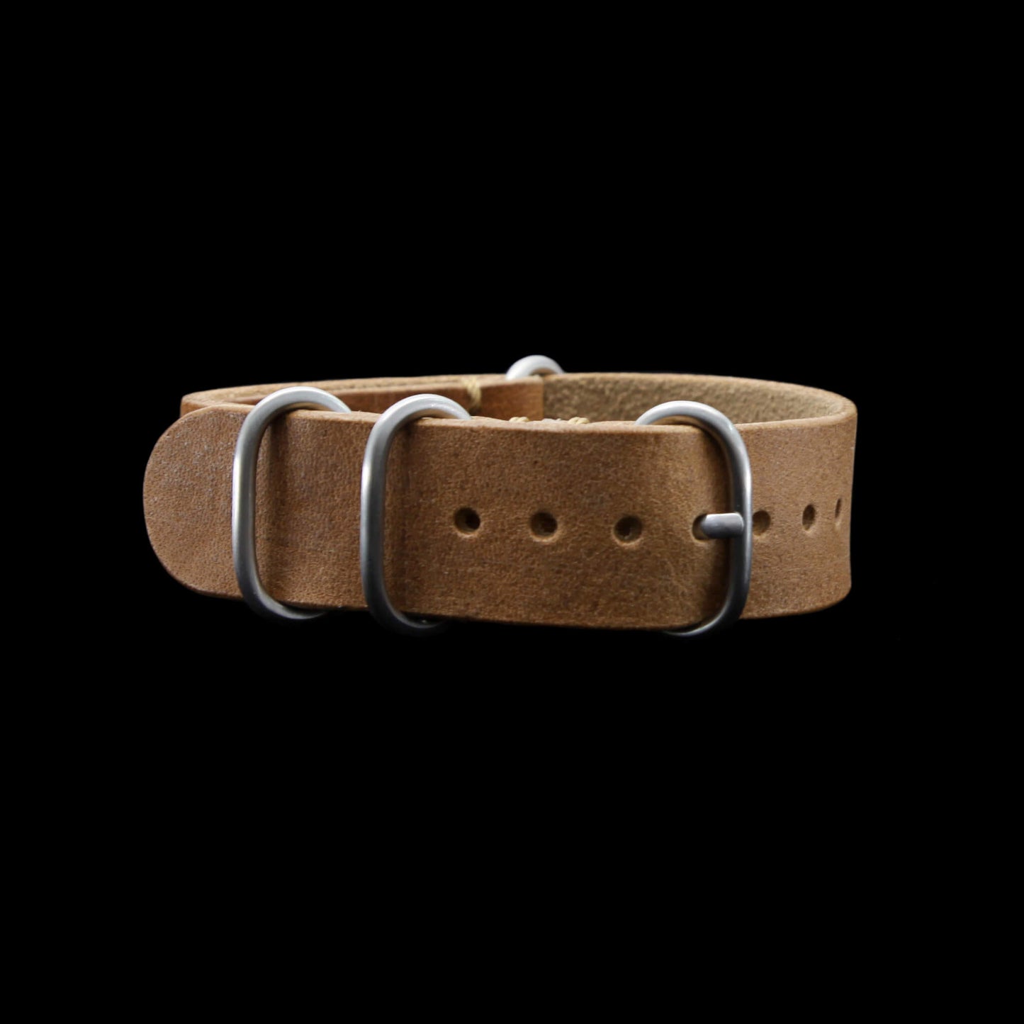 Leather Watch Strap, 4-Ring Vintage 401 | Full Grain Italian Veg Tanned | Cozy Handmade