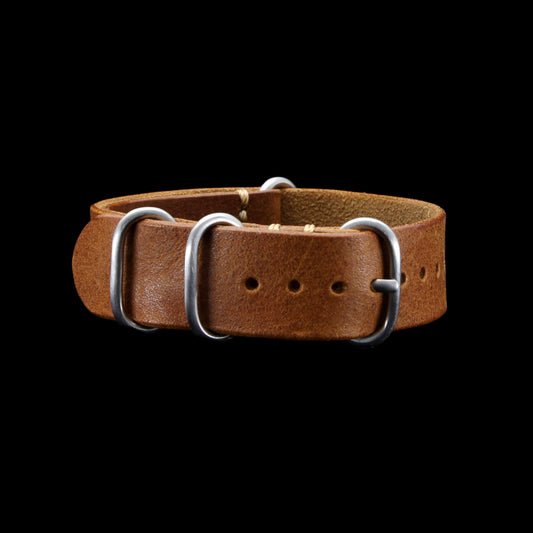 Leather Watch Strap, 4-Ring Vintage 403 | Italian Veg Tanned | Cozy Handmade