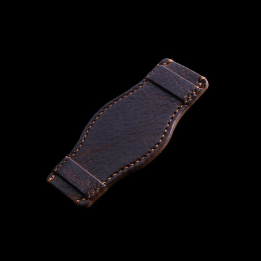 Leather Bund Pad, Style II Gobi Cognac | Full Grain Italian Veg Tanned Leather | Cozy Handmade