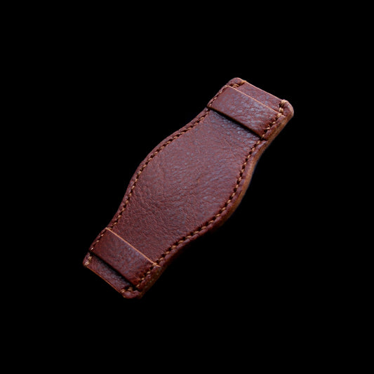 Leather Bund Pad, Style II Maremma 503 | Full Grain Italian Veg Tanned Leather | Cozy Handmade