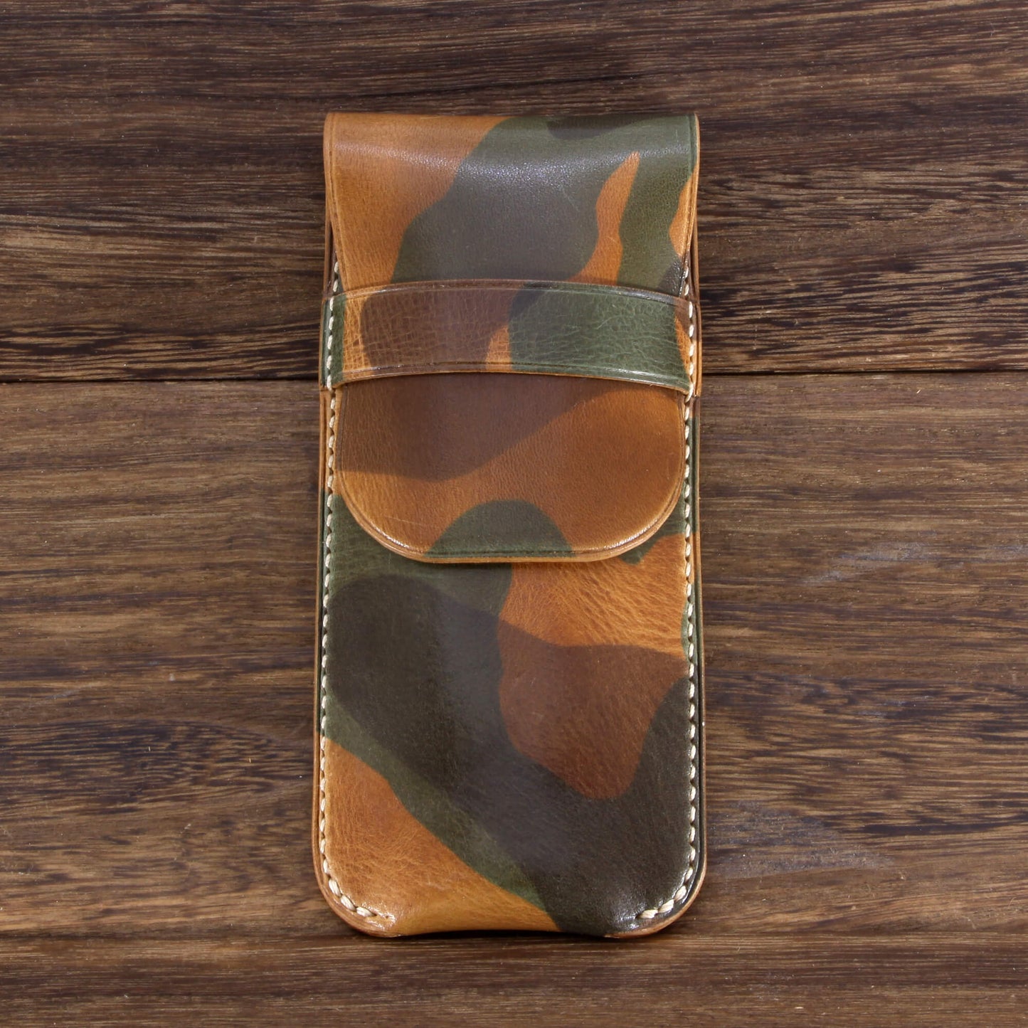 Leather Watch Pouch, Military 101 | Single Watch | Italian Veg Tanned | Cozy Handmade