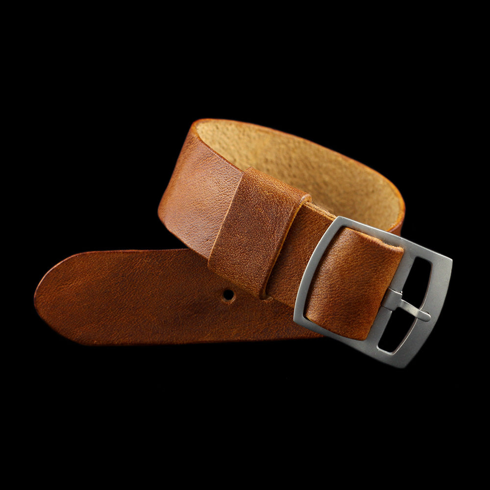 Adjustable One-Piece Leather Watch Strap, Vintage 403 | Cozy Handmade