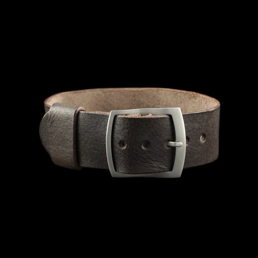Vintage 406 Leather One Piece Watch Strap | Adjustable | Cozy Handmade