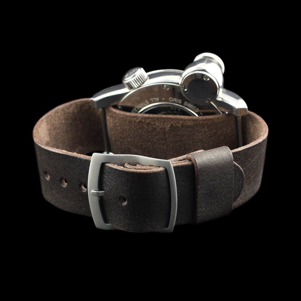 Vintage 406 Leather One Piece Watch Strap | Adjustable | Cozy Handmade