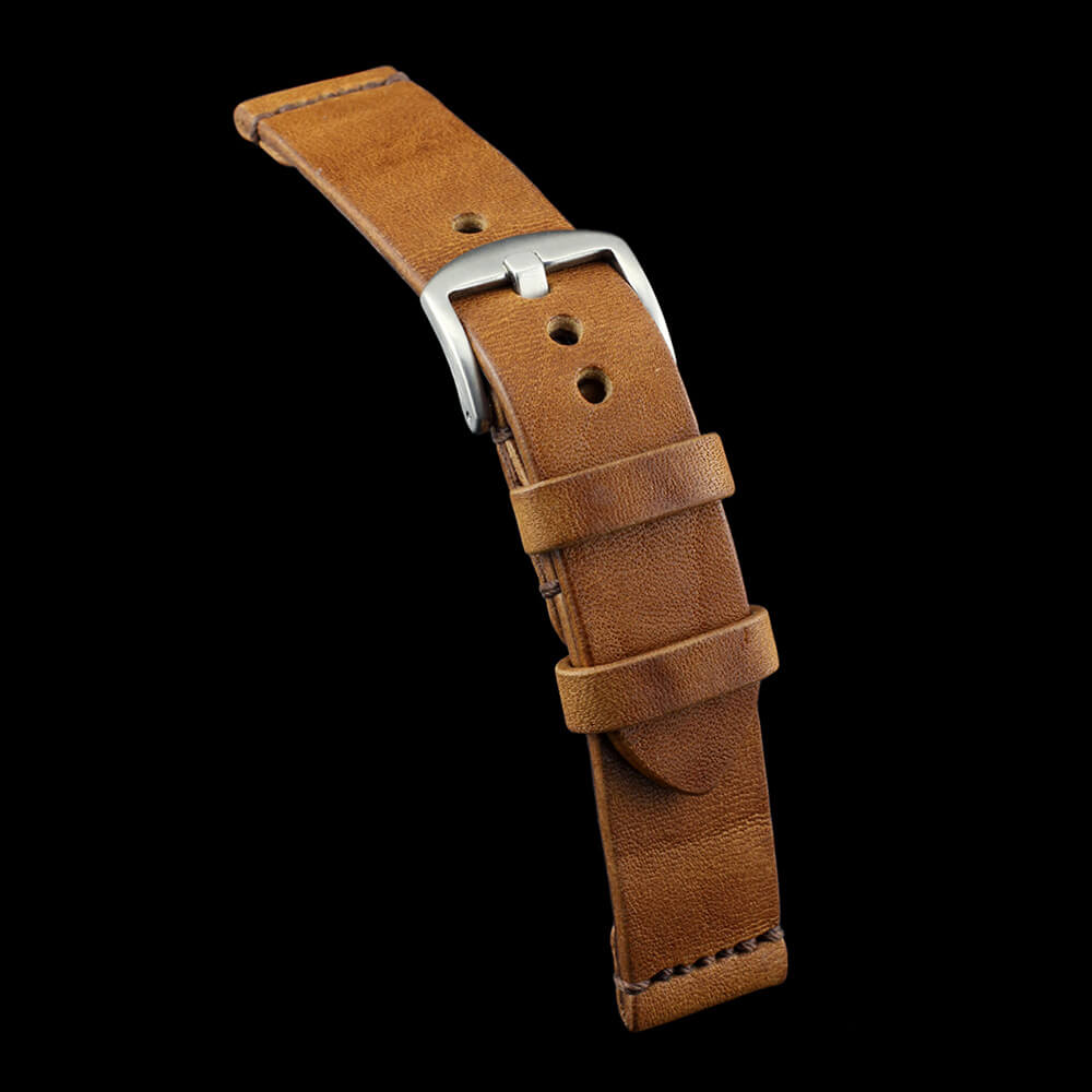 Leather Watch Strap, Vintage 401 | Minimalist Strap | Italian Veg Tanned | Cozy Handmade