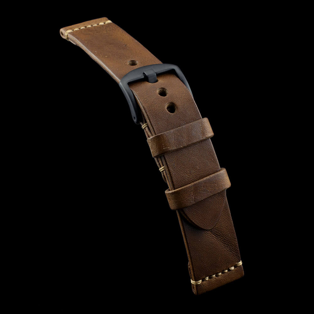 Leather Watch Strap, Vintage 402 | Minimalist Strap | Italian Veg Tanned | Cozy Handmade