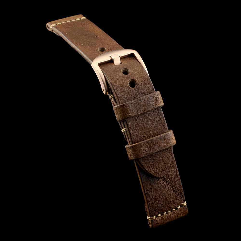 Leather Watch Strap, Vintage 402 | Minimalist Strap | Italian Veg Tanned | Cozy Handmade