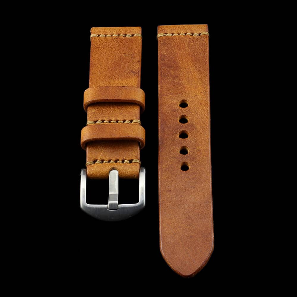 Leather Watch Strap, Vintage 403 | Italian Veg Tanned | For Apple Watch | Cozy Handmade