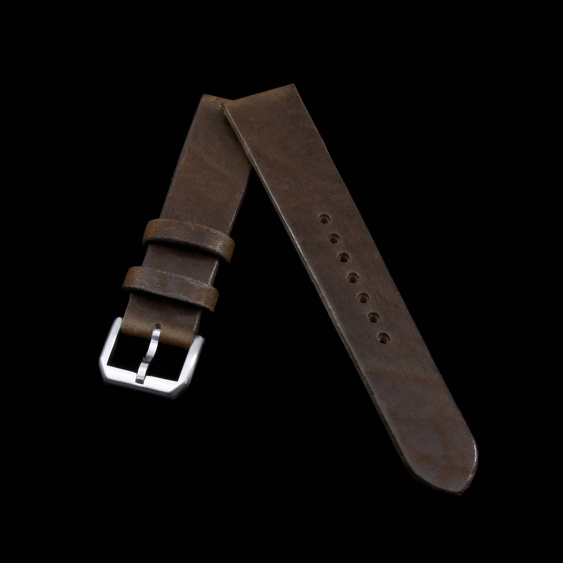 Leather Watch Strap, Vintage 404 | Stitch-less | Cozy Handmade