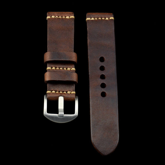 Leather Watch Strap, Vintage 405 | Italian Veg Tanned | For Apple Watch | Cozy Handmade
