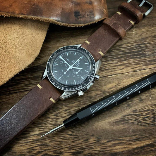 Timeless Meets Timepiece: Pairing Speedmaster with Handcrafted Leather Watch Strap by Cozy Handmade