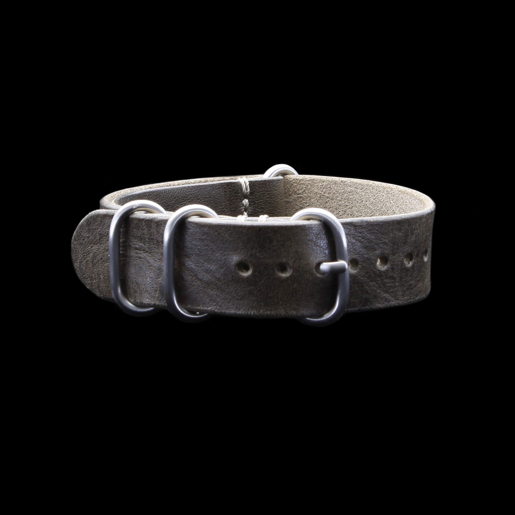 Leather Watch Strap, 4-Ring Vintage 408 | Full Grain Italian Veg Tanned | Cozy Handmade