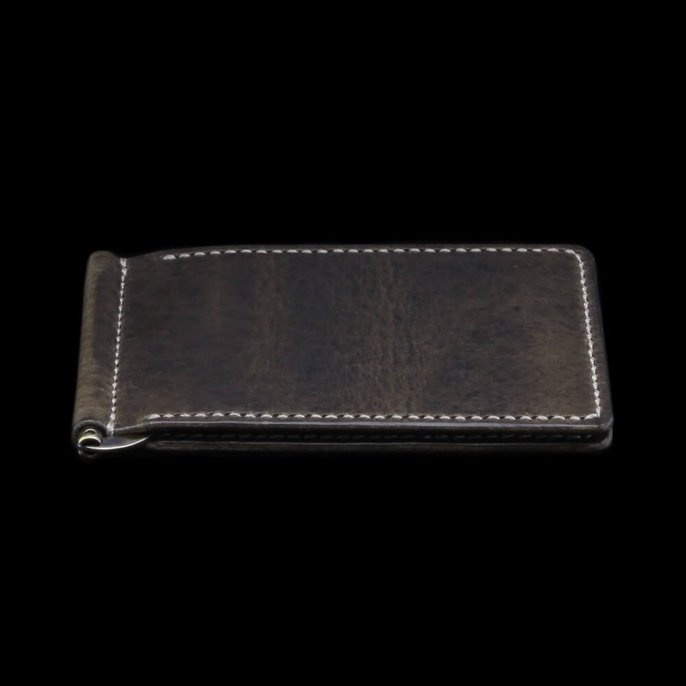 Leather Money Clip Wallet, Vintage 408