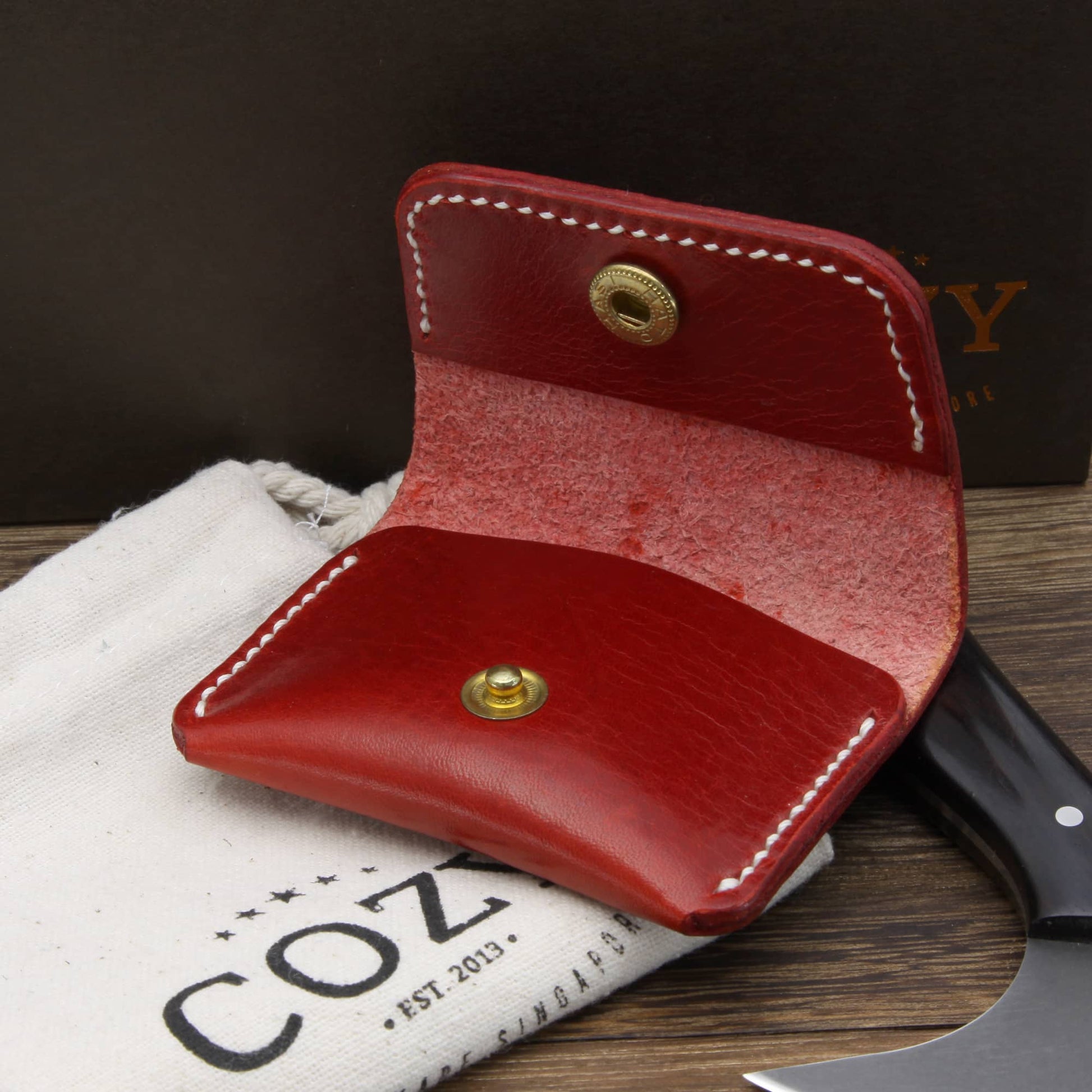 Leather Coin Purse, Douglas 115 | Cozy Handmade