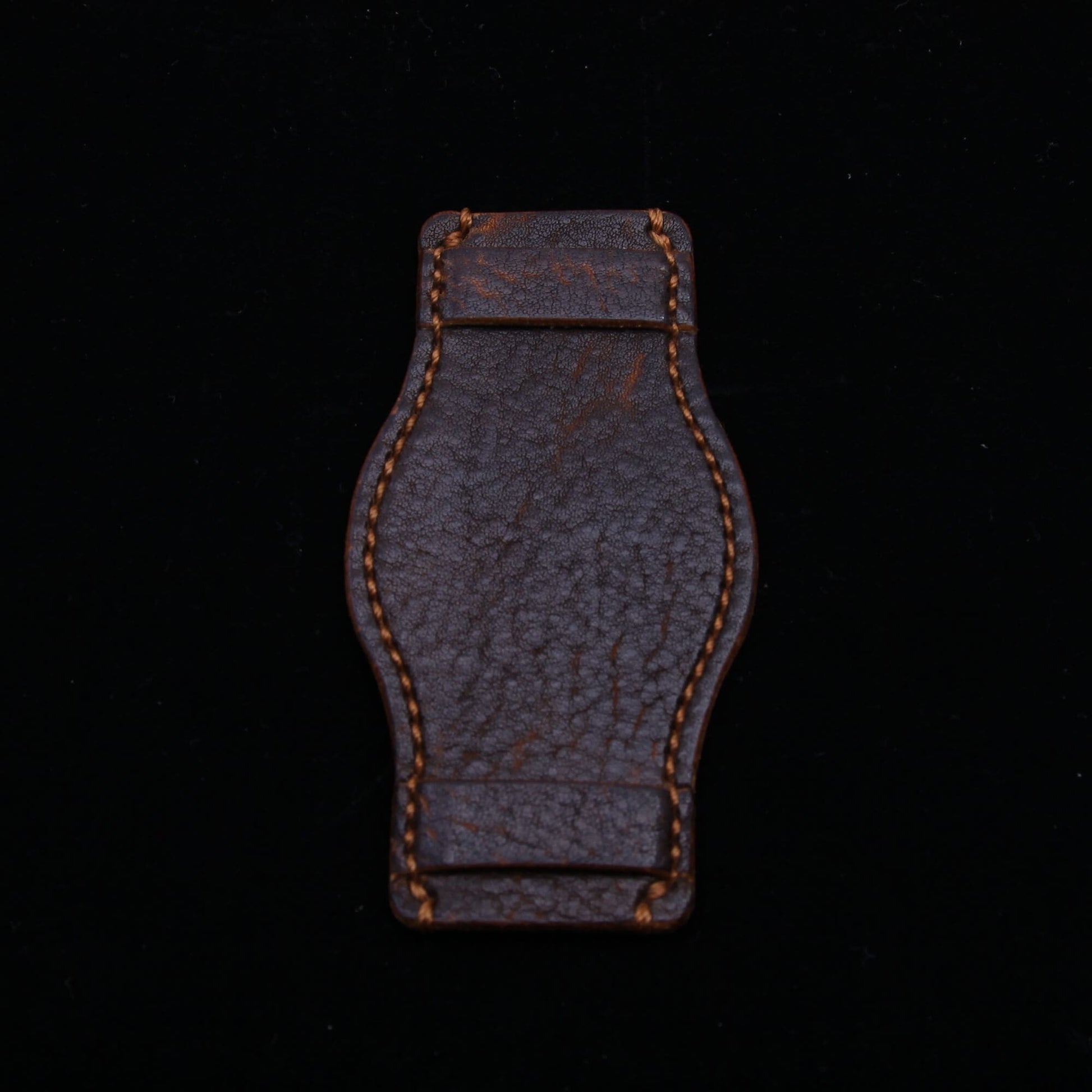 Leather Bund Pad, Style II Gobi Cognac | Full Grain Italian Veg Tanned Leather | Cozy Handmade