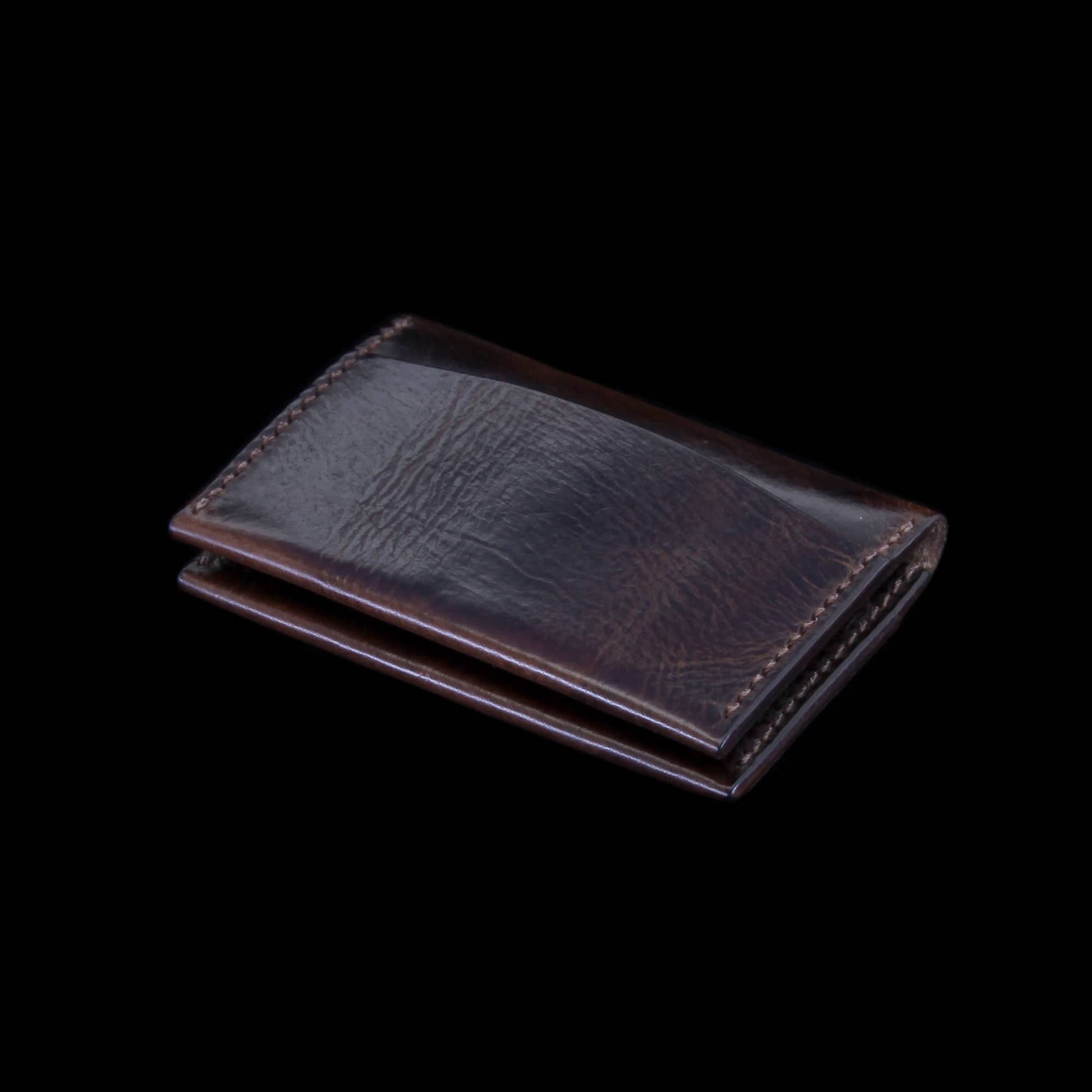Leather Card Wallet, Military 103 | Minimalist | Cozy Handmade