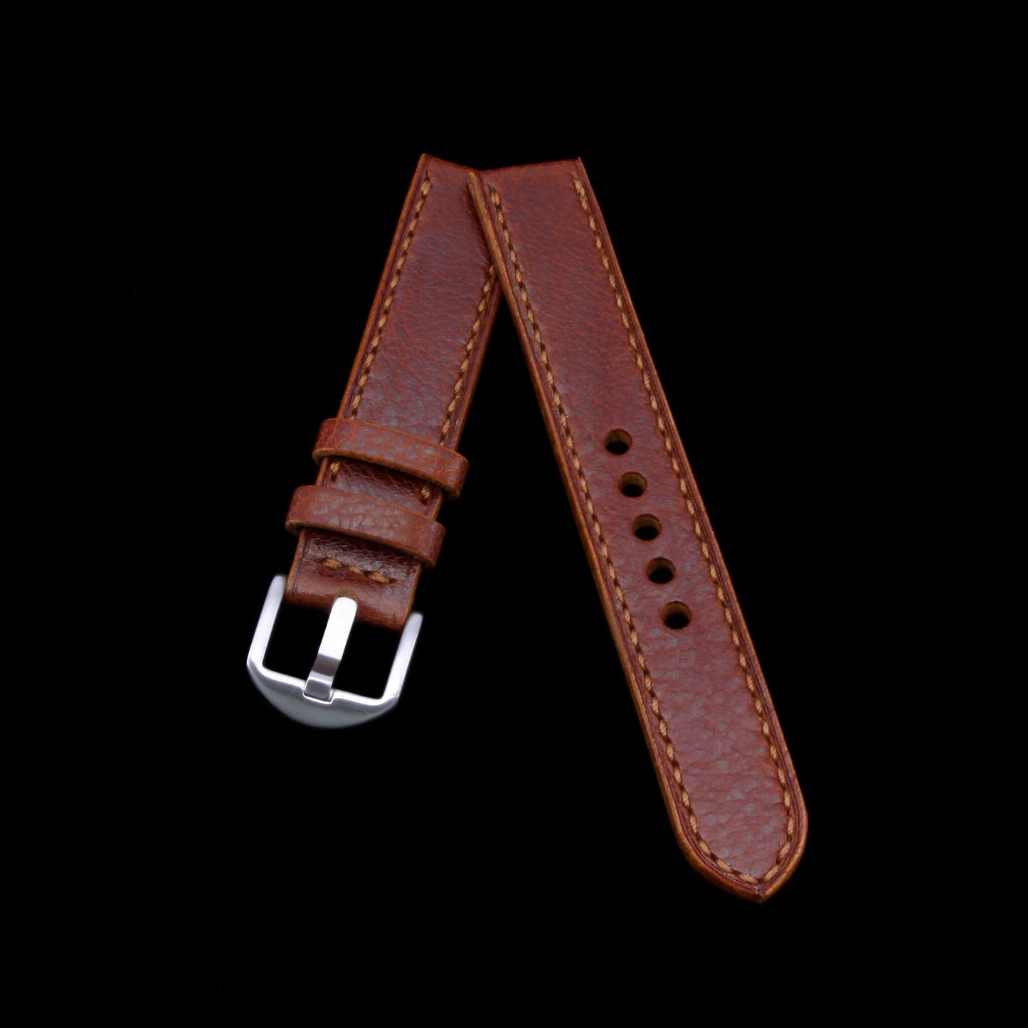 Leather Watch Strap, Meremma 503 | Full Stitch | Full Grain Italian Veg Tanned Leather | Cozy Handmade