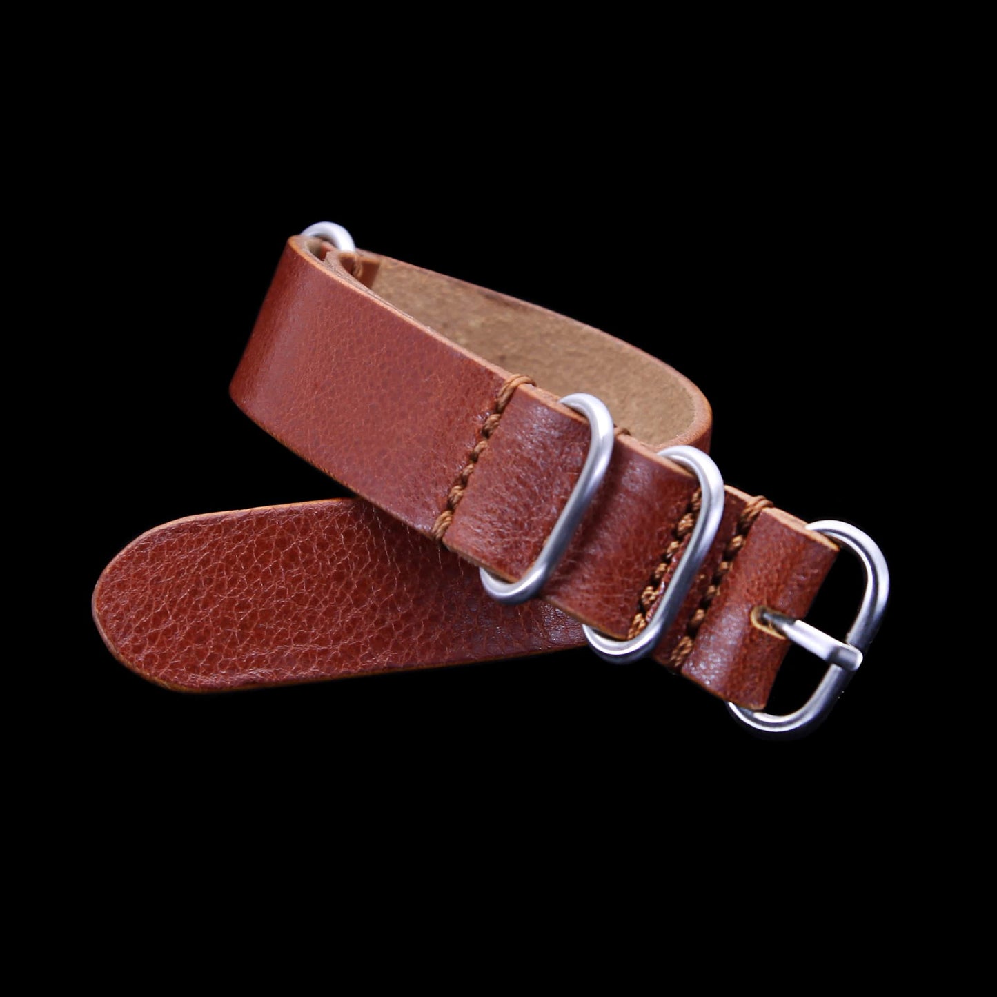 Leather Watch Strap, 4-Ring Maremma 503 | Full Grain Italian Veg Tanned | Cozy Handmade