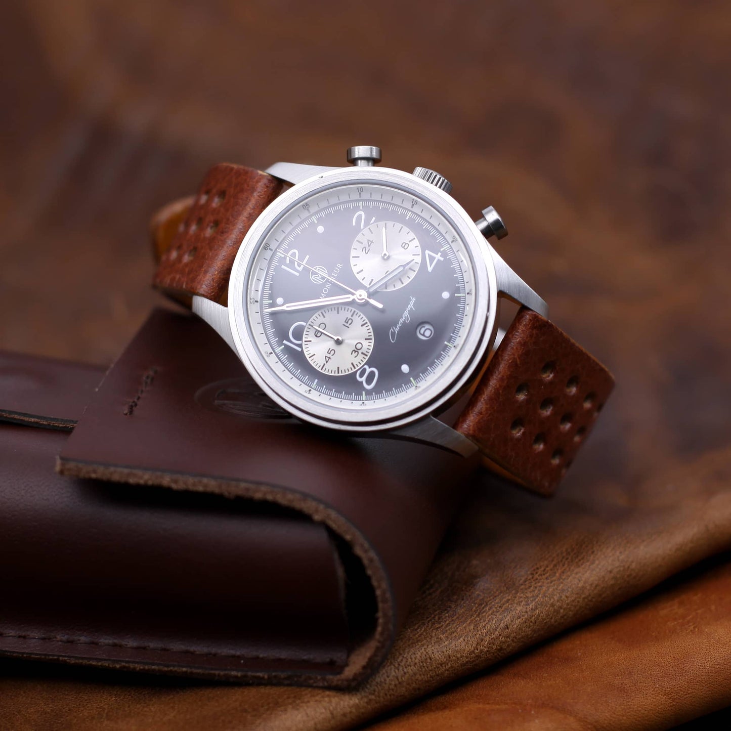 Rally Leather Watch Strap, Maremma 503 | Stitch-less | Cozy Handmade