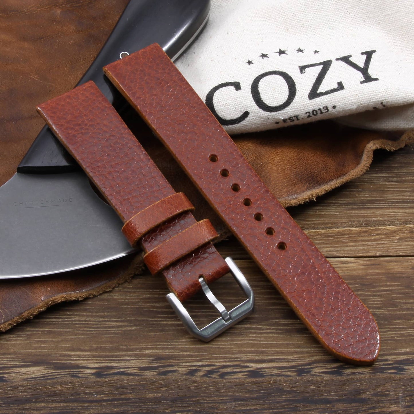 Leather Watch Strap, Maremma 503 | Stitch-less | Cozy Handmade