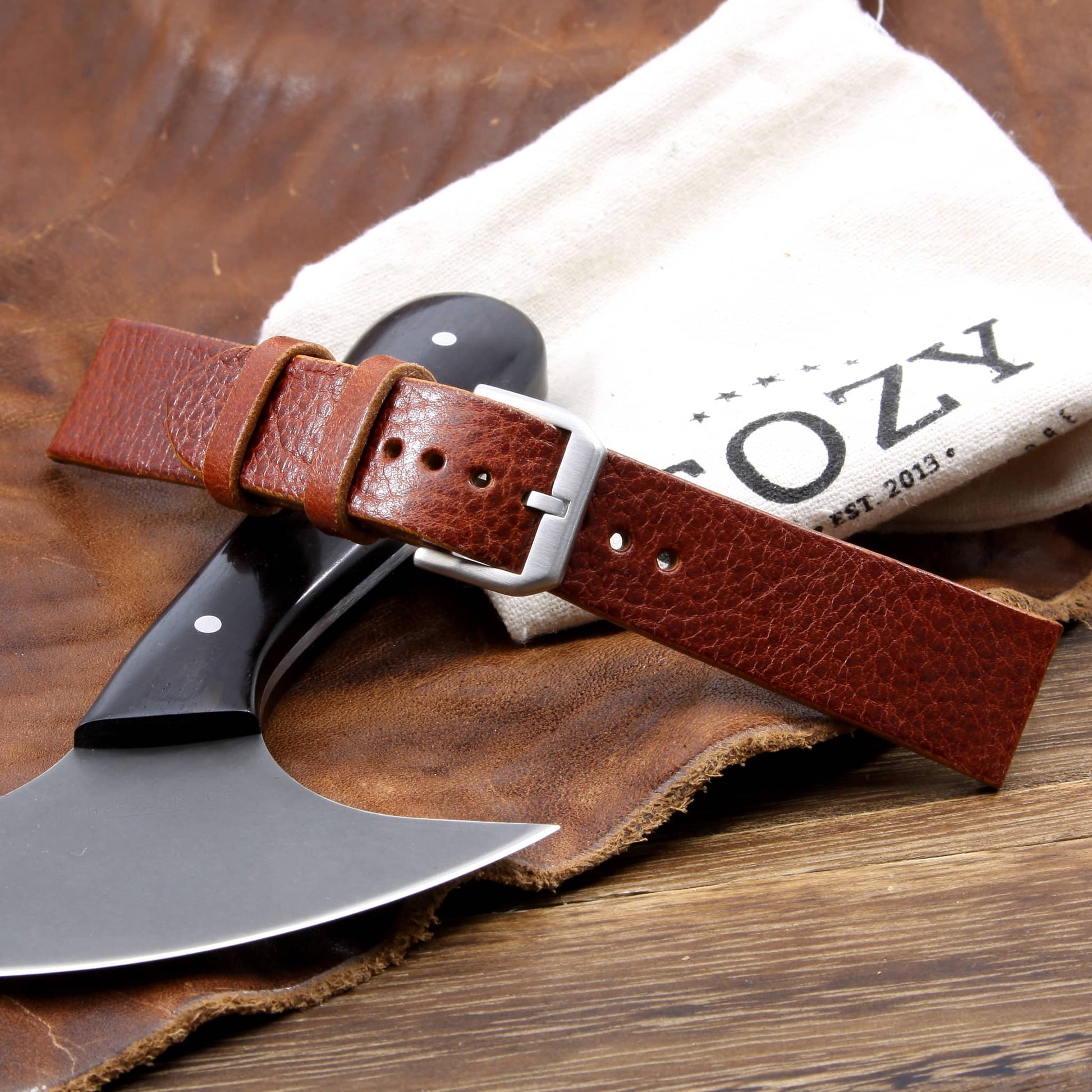 Leather Watch Strap, Maremma 503 | Stitch-less | Cozy Handmade