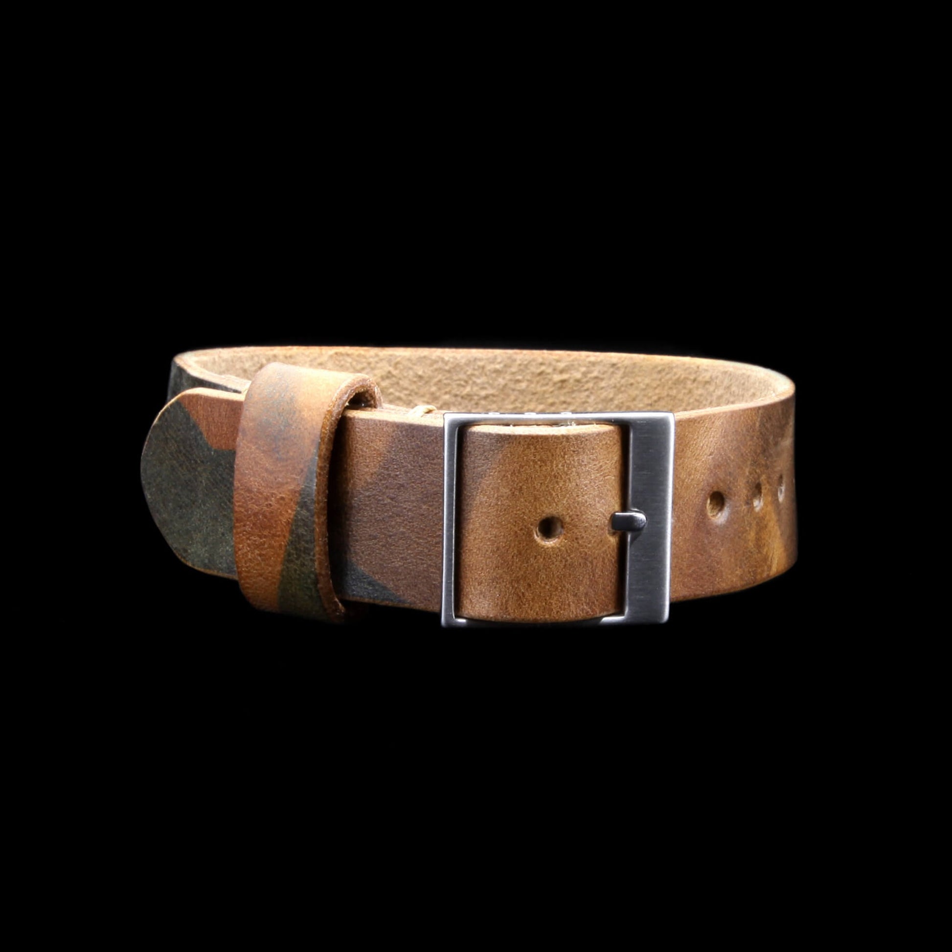 Leather Watch Strap, Classic RAF II Military 101 | Ladder Buckle | Full Grain Italian Vegetable-Tanned Leather | Cozy Handmade