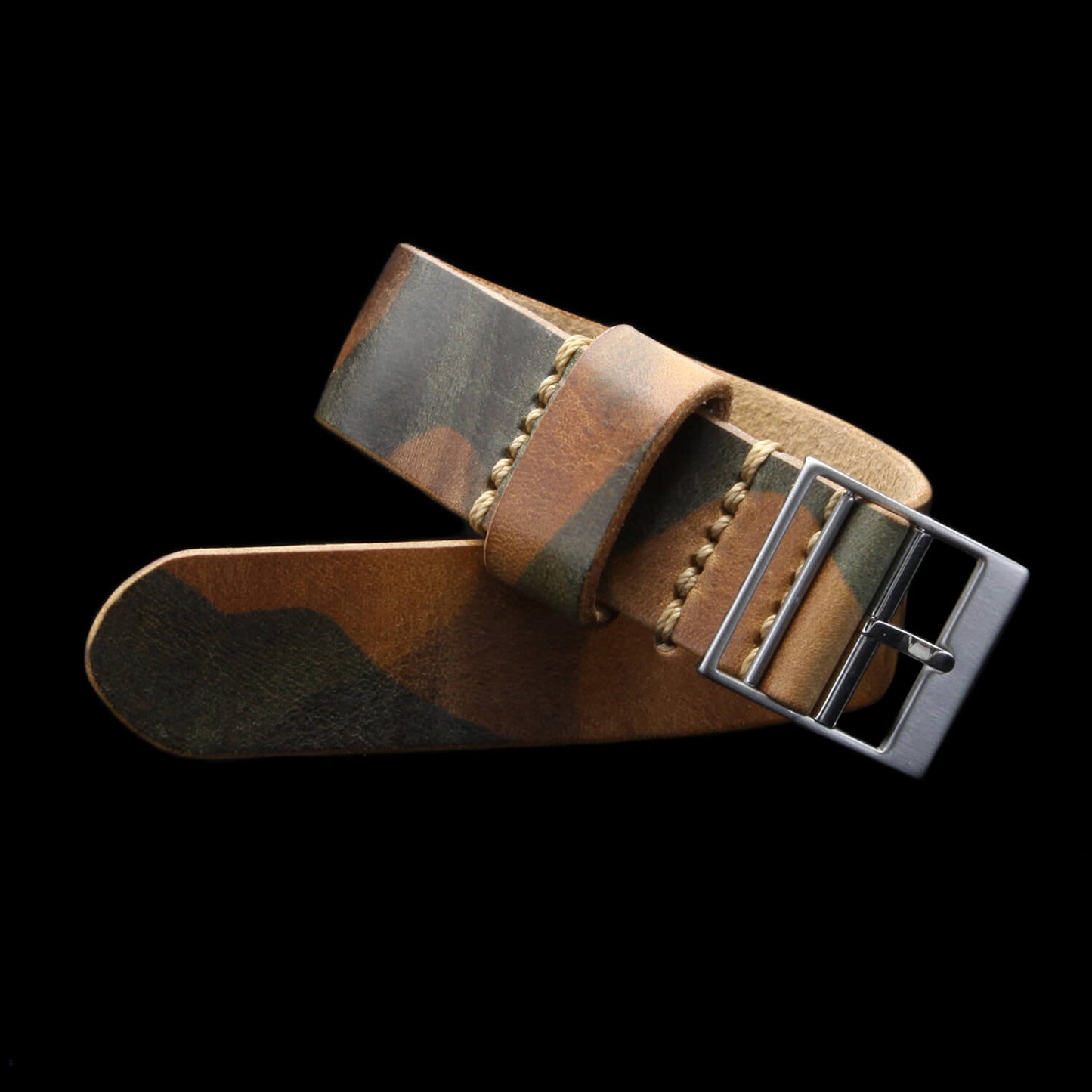Leather Watch Strap, Classic RAF II Military 101 | Ladder Buckle | Full Grain Italian Vegetable-Tanned Leather | Cozy Handmade