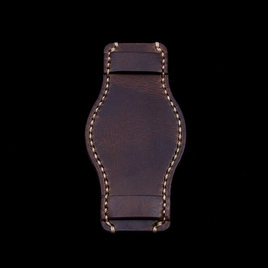 Leather Bund Pad, Style II Military 103 | Full Grain Italian Veg Tanned Leather | Cozy Handmade