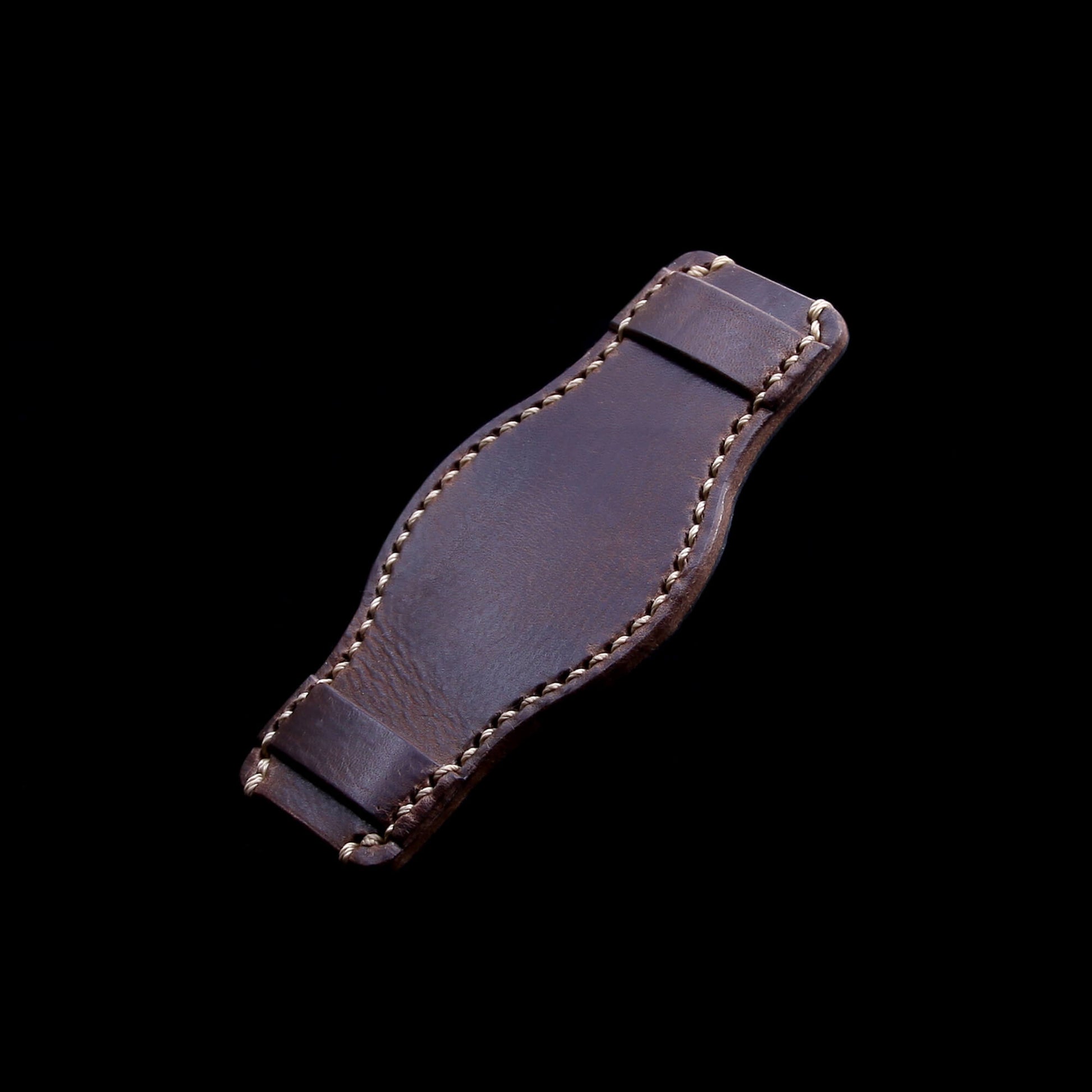 Leather Bund Pad, Style II Military 103 | Full Grain Italian Veg Tanned Leather | Cozy Handmade