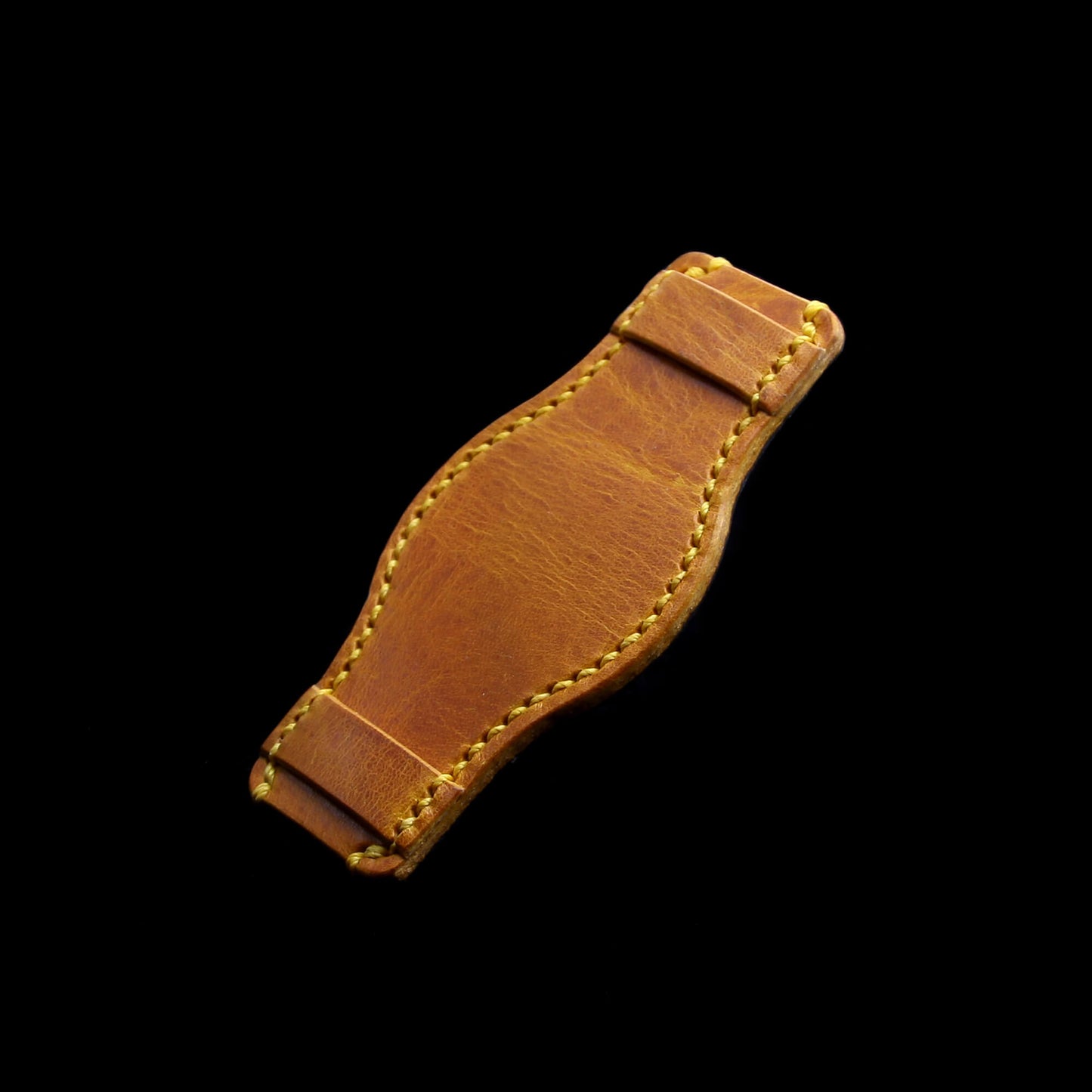 Leather Bund Pad, Style II Military 104 | Full Grain Italian Veg Tanned Leather | Cozy Handmade