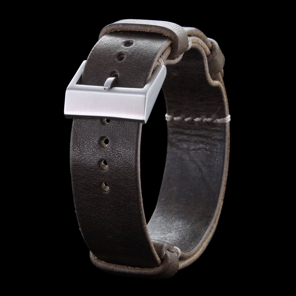 NAT2 Leather Watch Strap, Vintage 408 | Full Grain Italian Veg Tanned | Cozy Handmade