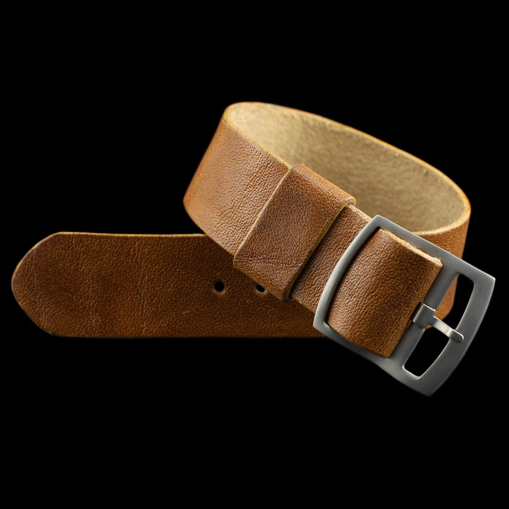 Adjustable One-Piece Leather Watch Strap, Vintage 401 | Cozy Handmade