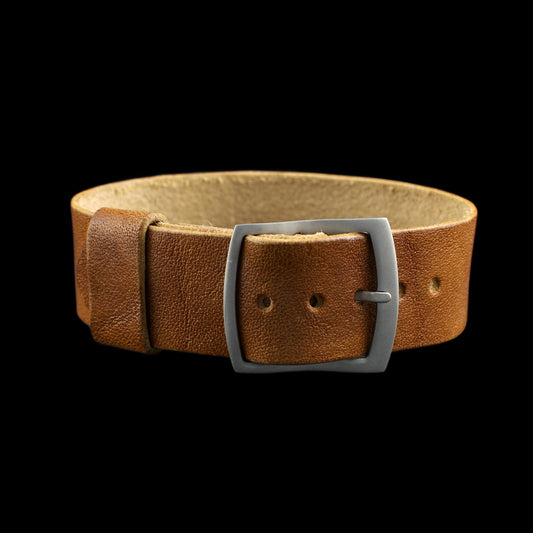Adjustable One-Piece Leather Watch Strap, Vintage 401 | Cozy Handmade