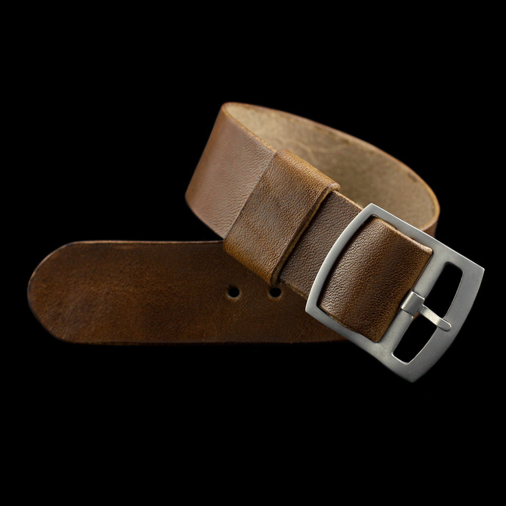 Adjustable One-Piece Leather Watch Strap, Vintage 402 | Cozy Handmade