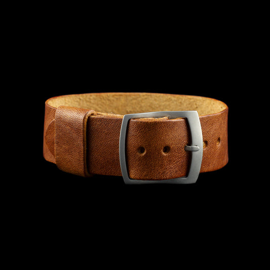 Adjustable One-Piece Leather Watch Strap, Vintage 403 | Cozy Handmade