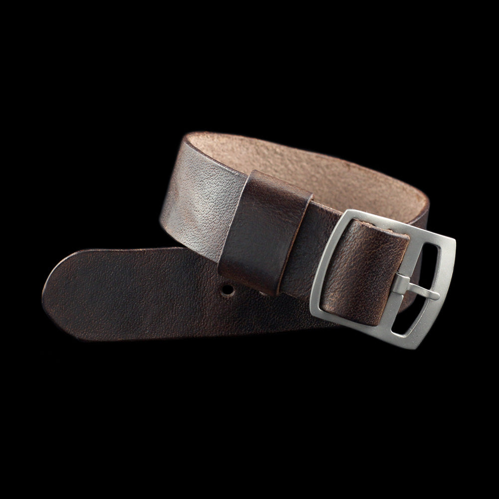 Adjustable One-Piece Leather Watch Strap, Vintage 405 | Cozy Handmade