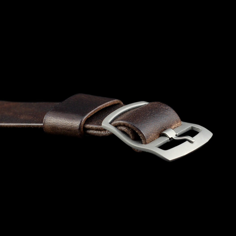 Adjustable One-Piece Leather Watch Strap, Vintage 405 | Cozy Handmade