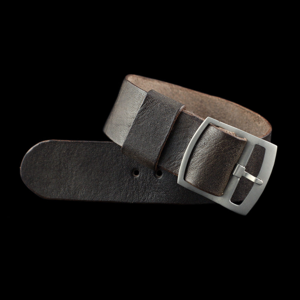 Vintage 406 Leather One Piece Watch Strap | Adjustable | Cozy Handmade