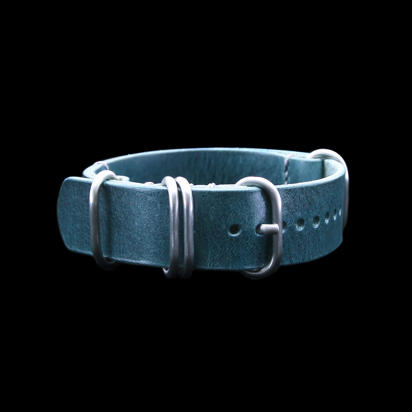 NAT2 Leather Watch Strap, 5-Ring Military 106 | Full Grain Italian Veg Tanned | Cozy Handmade