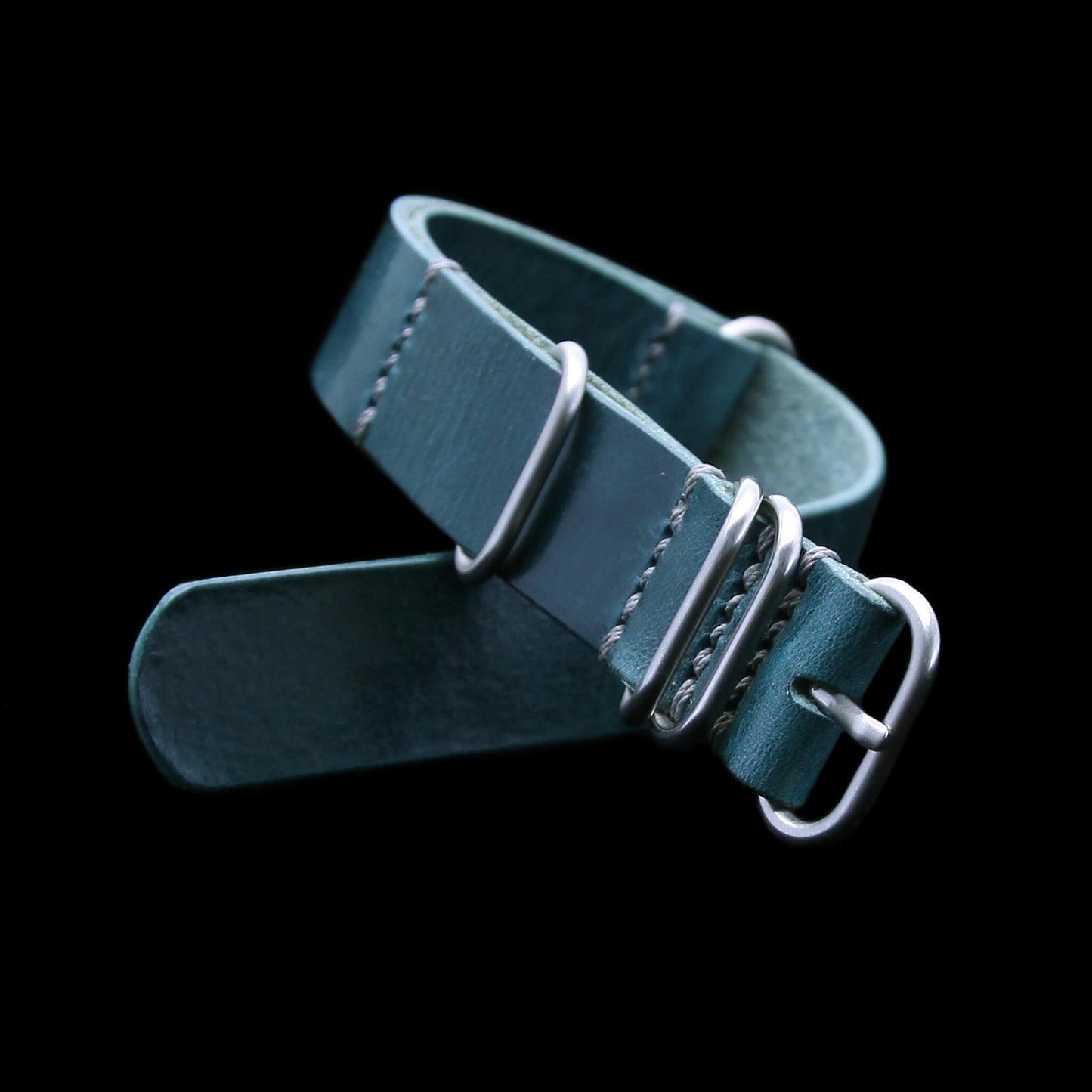 NAT2 Leather Watch Strap, 5-Ring Military 106 | Full Grain Italian Veg Tanned | Cozy Handmade