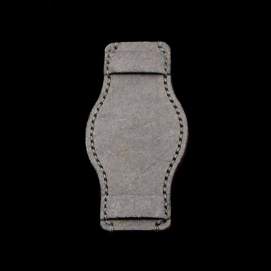 Leather Bund Pad, Style II Rustic Olive | Full Grain Italian Veg Tanned Leather | Cozy Handmade