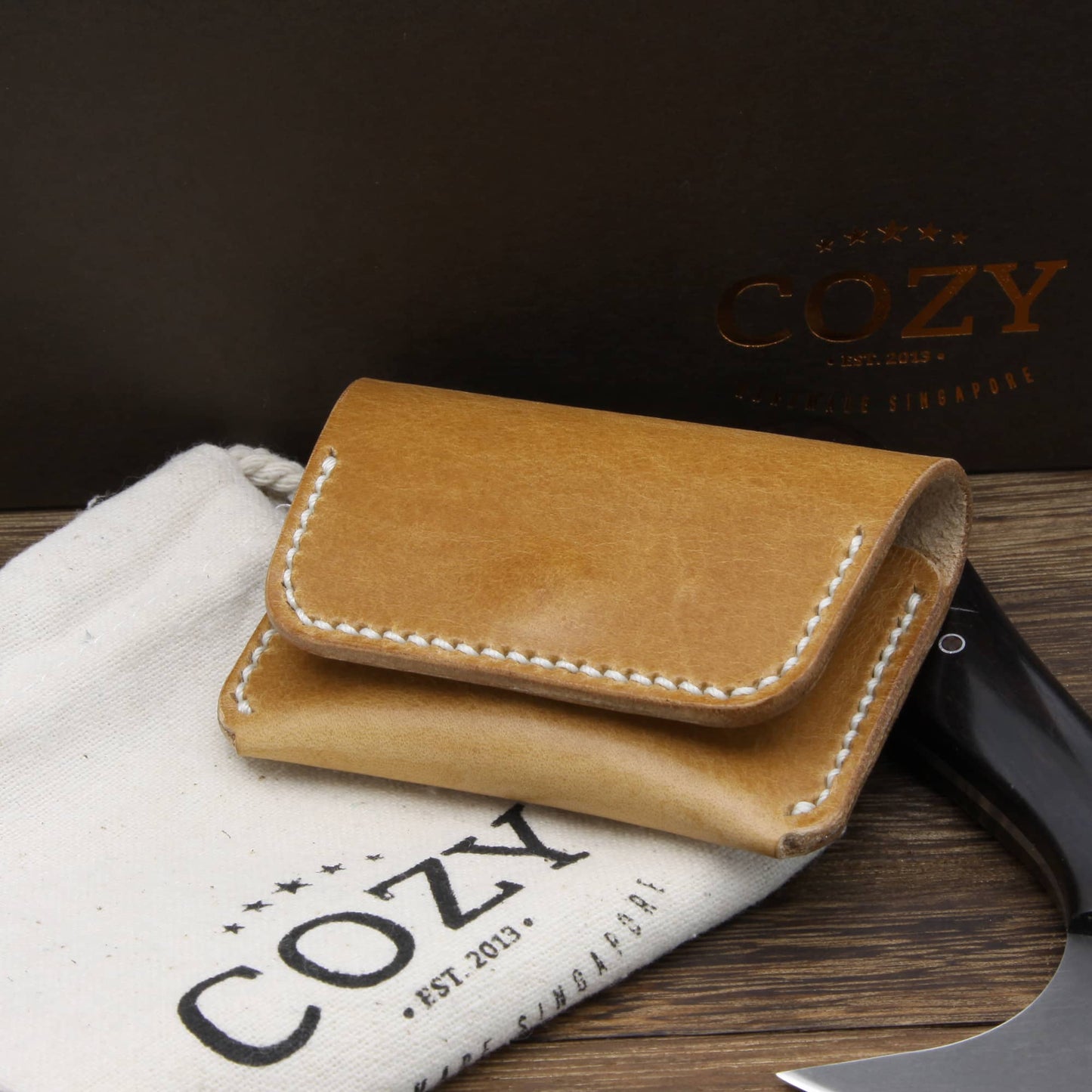 Leather Coin Purse, Sequoia 101 | Cozy Handamde