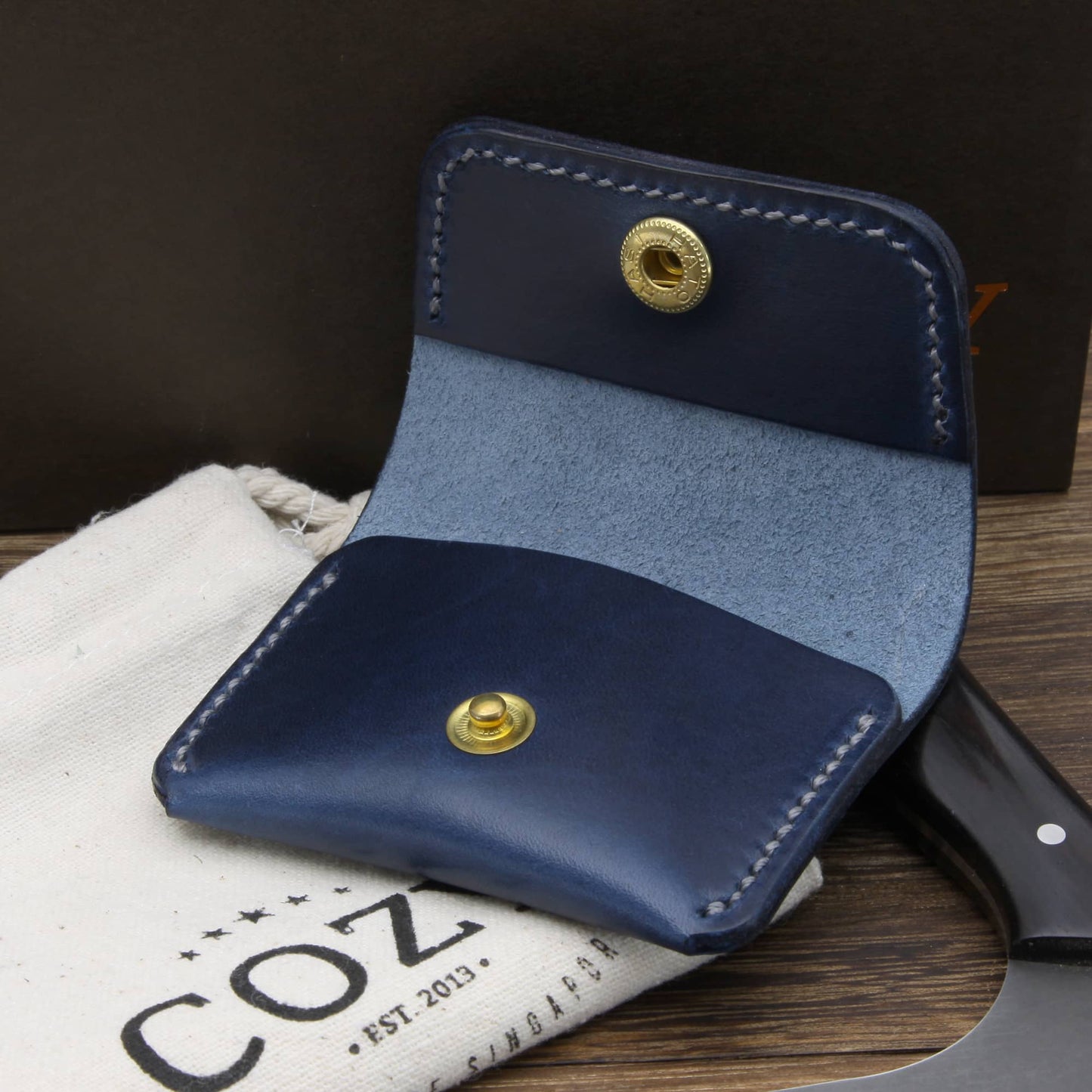 Leather Coin Purse, Sequoia 108 | Cozy Handmade