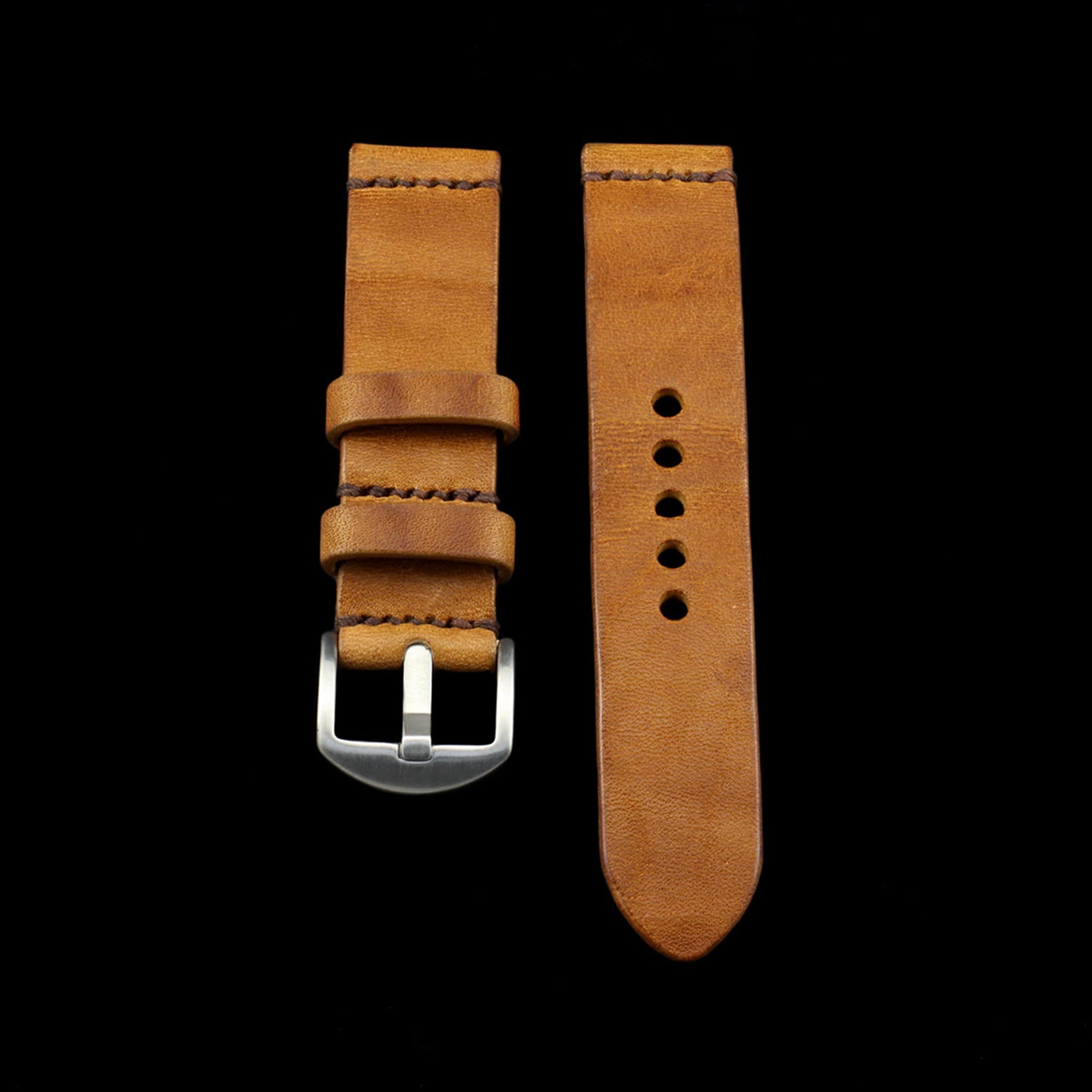 Leather Watch Strap, Vintage 401 | Minimalist Strap | Italian Veg Tanned | Cozy Handmade