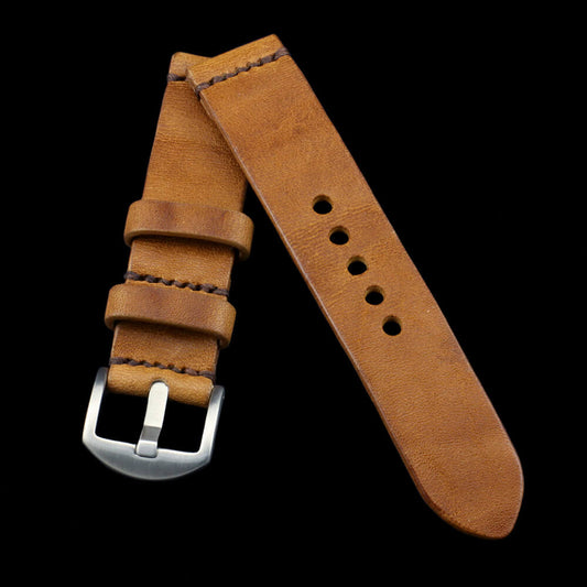Leather Watch Strap, Vintage 401 | Italian Veg Tanned | For Apple Watch | Cozy Handmade