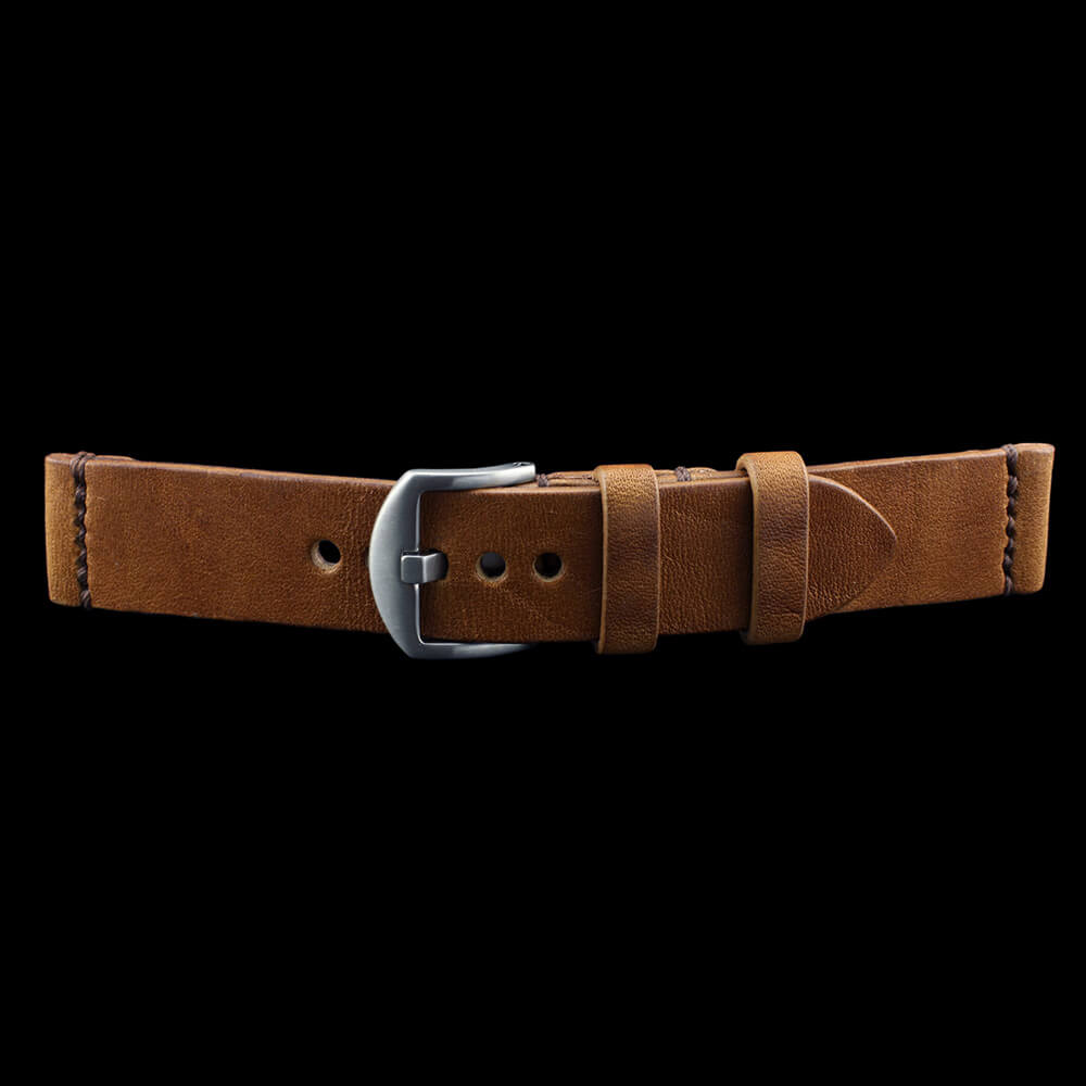 Leather Watch Strap, Vintage 401 | Minimalist Strap | Italian Veg Tanned | Cozy Handmade