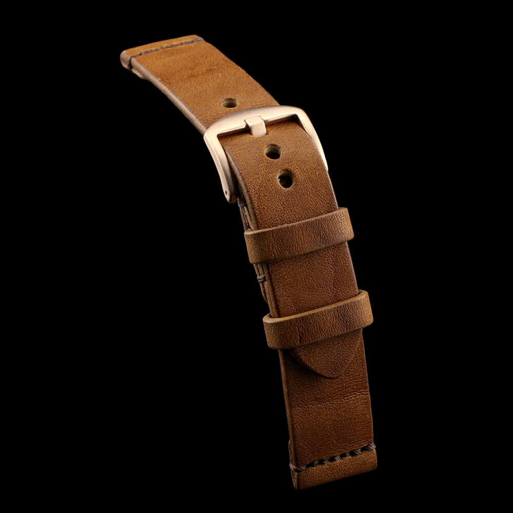 Leather Watch Strap, Vintage 401 | Minimalist Strap | Italian Veg Tanned | Cozy Handmade